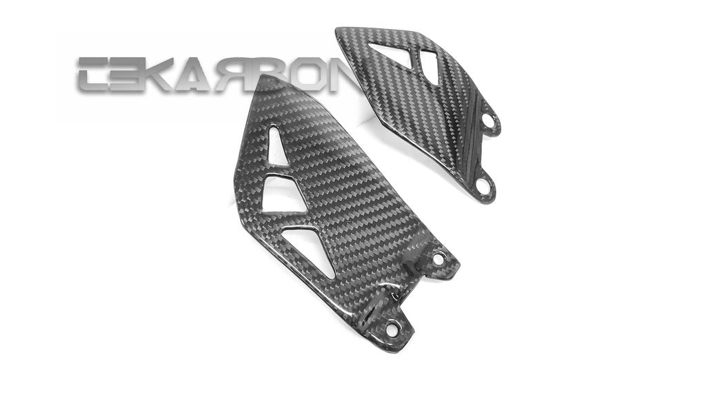 Tekarbon :: 2011 - 2015 Kawasaki ZX10R Carbon Fiber Heel Plates