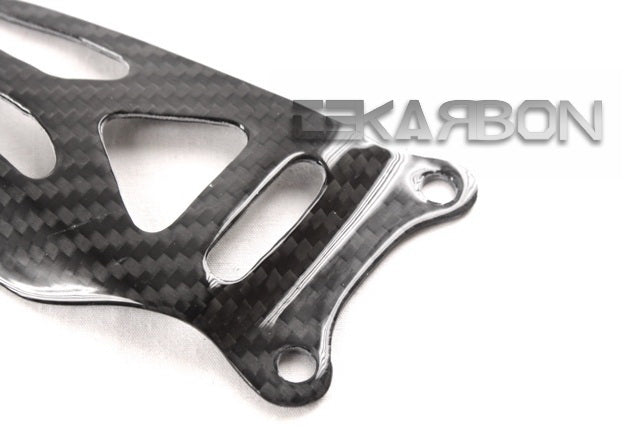 GSXR Cut-Out Heel Guards / Ankle Plates GSX-R 600 750 1000 Black