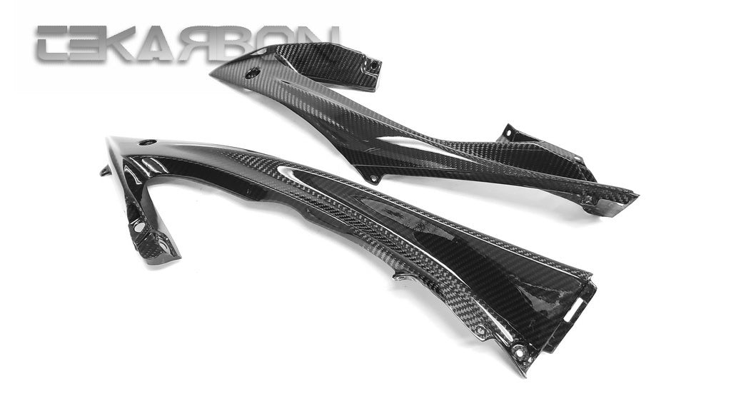 Tekarbon :: 2008 - 2016 Yamaha YZF R6 Carbon Fiber Upper Side Fairings