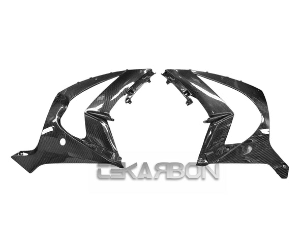2011 - 2020 Kawasaki ZX10R Carbon Fiber Large Side Fairings