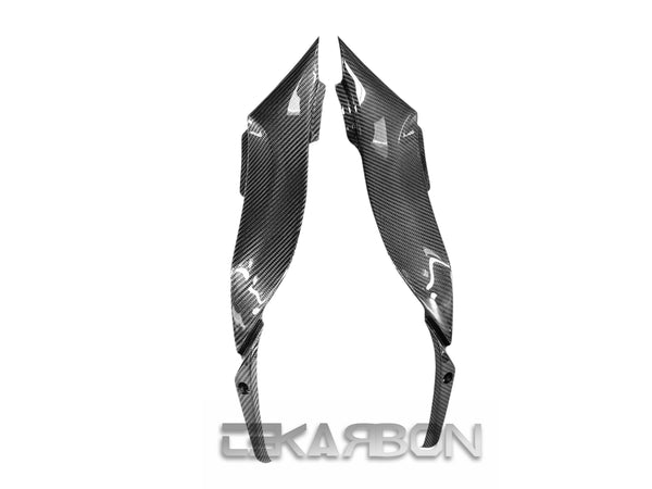 2009 - 2012 Kawasaki ZX6R Carbon Fiber Side Tank Panels