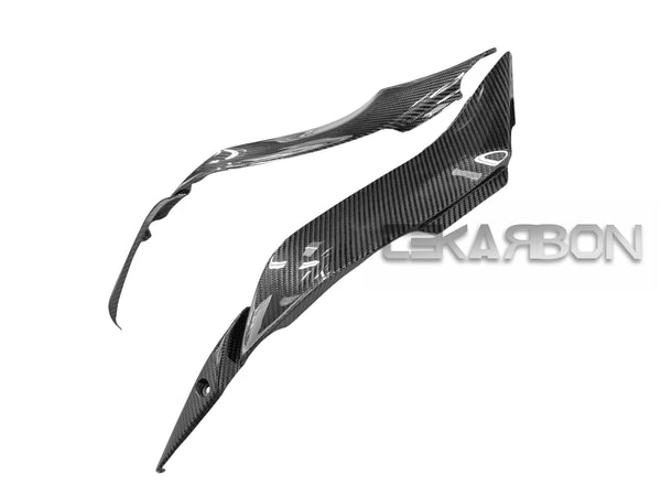 2009 - 2012 Kawasaki ZX6R Carbon Fiber Side Tank Panels