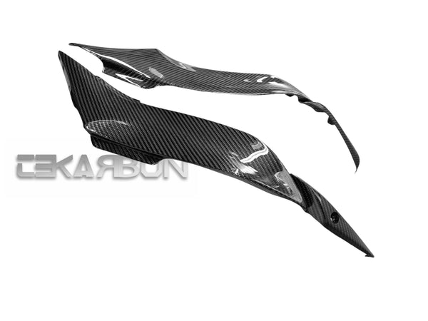 2009 - 2012 Kawasaki ZX6R Carbon Fiber Side Tank Panels