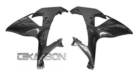 2009 - 2015 Suzuki GSXR 1000 Carbon Fiber Large Side Fairings