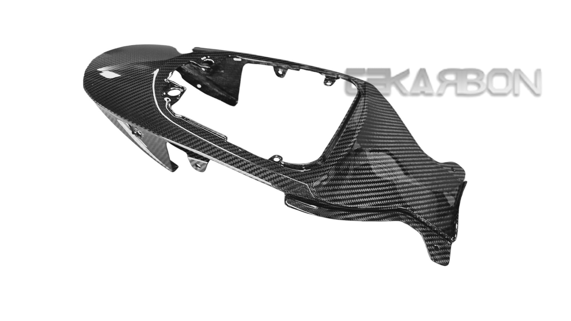 100% Carbon Fiber Rear Hugger For Suzuki GSX-R600 & GSX-R750 (2006-2010) - Gloss Twill