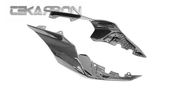 2015 - 2019 Yamaha YZF R1 Carbon Fiber Tail Side Fairings (Twill)