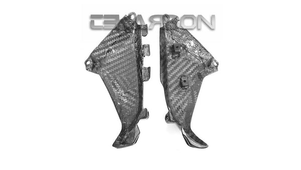 2008 - 2014 Ducati Monster 696 796 1100 Carbon Fiber Canister Filter Side Panels