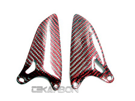 2007 - 2012 Ducati 1198 1098 848 Carbon Fiber Heel Plates