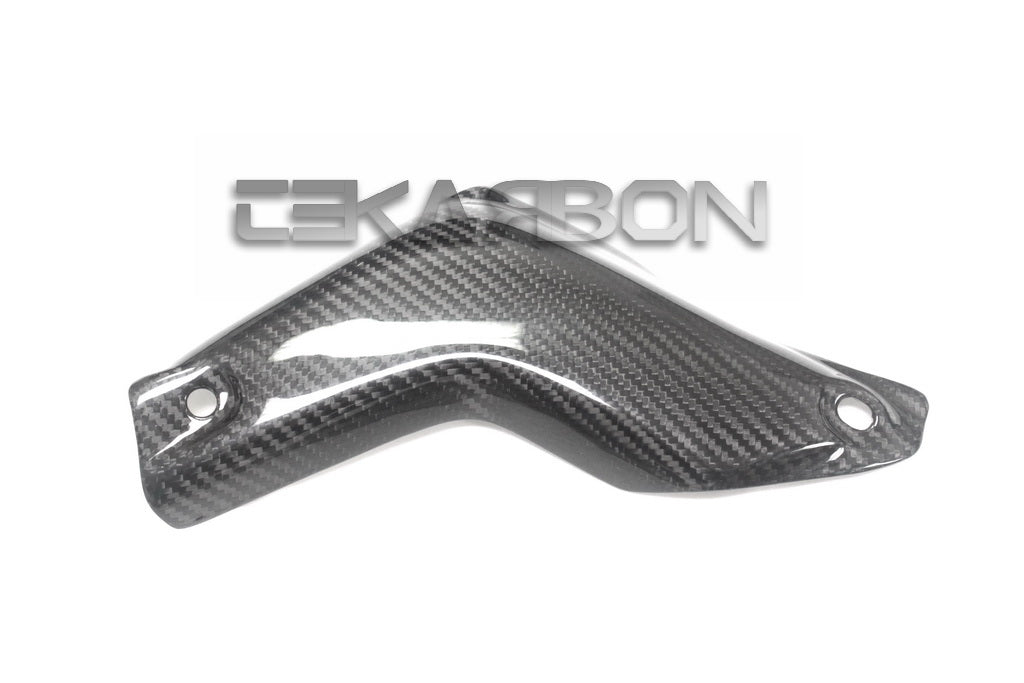 HONDA CBR1000RR 2004-2007 CARBON FIBRE EXHAUST HEAT SHIELD IN Plain Gloss Weave - Foto 3