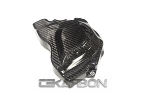 2011 - 2015 Kawasaki ZX10R Carbon Fiber Sprocket Cover - Twill