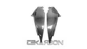 2005 - 2006 Kawasaki ZX6R Carbon Fiber Front Side Tank Panels