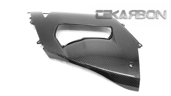 2005 - 2006 Kawasaki ZX6R Carbon Fiber Large Side Fairings