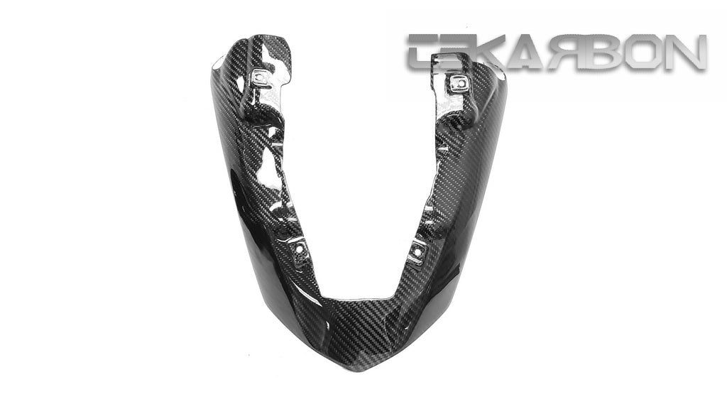 2007 - 2008 Kawasaki ZX6R Carbon Fiber Exhaust Cover Non Vented