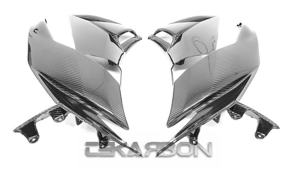 2009 - 2012 Kawasaki ZX6R Carbon Fiber Large Side Fairings