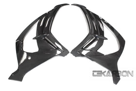 2011 - 2020 Kawasaki ZX10R Carbon Fiber Large Side Fairings w/ Front Side Panels