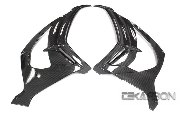 2011 - 2020 Kawasaki ZX10R Carbon Fiber Large Side Fairings w/ Front Side Panels