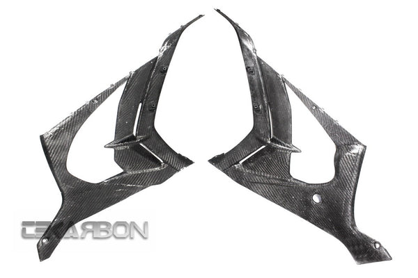2011 - 2020 Kawasaki ZX10R Carbon Fiber Large Side Fairings w/ Front Side Panels