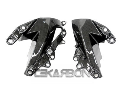 2009 - 2012 Kawasaki ZX6R Carbon Fiber Side Fairing Panels