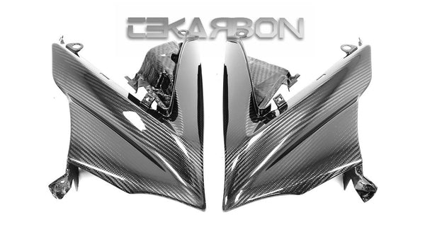 2007 - 2008 Suzuki GSXR 1000 Carbon Fiber Upper Side Fairings w/ inner side panels