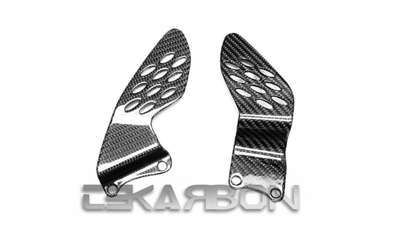 2004 - 2006 Yamaha YZF R1 Carbon Fiber Heel Plates (Twill)